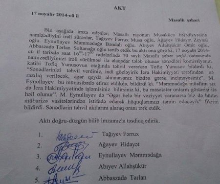 Masallıda bələdiyyə seçkilərini yerli icra qurumları inhisara alıb