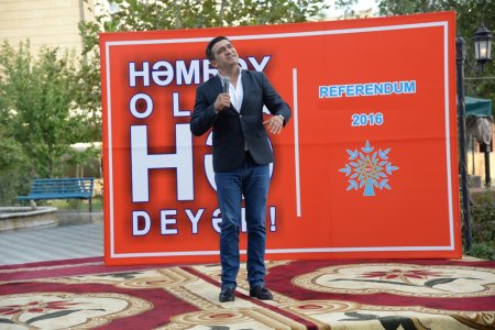 Nəsimidə hakim partiyanın referendum təbliğatı... Nəsimidə hakim partiyanın referendum təbliğatı...