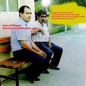 "MTN işçisi Cavid Quluzadə hədə-qorxu ilə bütün əmlakımı əlimdən aldı" "MTN işçisi Cavid Quluzadə hədə-qorxu ilə bütün əmlakımı əlimdən aldı"