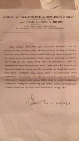 “Nişan üzüyümü girov qoyub dərman almışam” “Nişan üzüyümü girov qoyub dərman almışam”