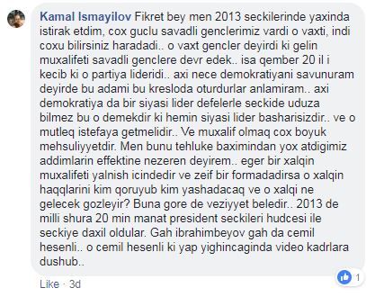 “Qəmbərlər siyasətdən getməlidirlər” “Qəmbərlər siyasətdən getməlidirlər”