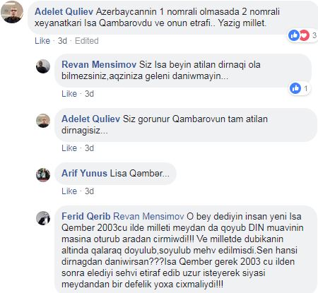 “Qəmbərlər siyasətdən getməlidirlər” “Qəmbərlər siyasətdən getməlidirlər”
