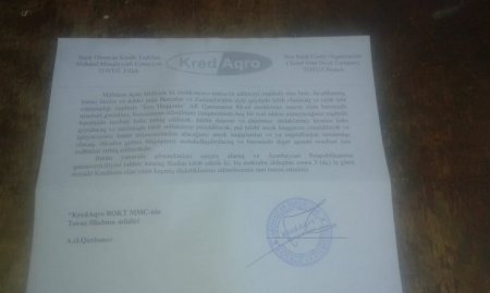 “KredAqro” prezidentin fərmanına məhəl qoymur: “KredAqro” prezidentin fərmanına məhəl qoymur: