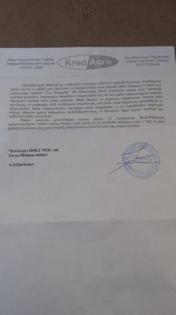 “KredAqro” prezidentin fərmanına məhəl qoymur: “KredAqro” prezidentin fərmanına məhəl qoymur: