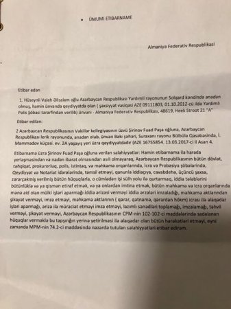"Necə ola bilər ki, konsulluğun verdiyi etibarnaməni bank saxta sayır?" "Necə ola bilər ki, konsulluğun verdiyi etibarnaməni bank saxta sayır?"