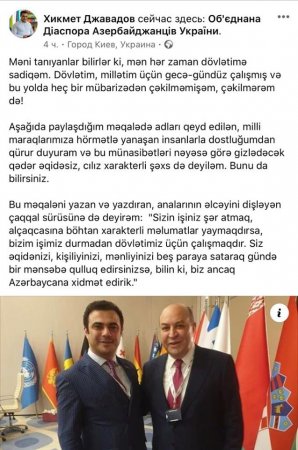 Ramiz Mehdiyevdən medal alan Cavadov tutulan səfirin müdafiəsinə qalxdı: Ramiz Mehdiyevdən medal alan Cavadov tutulan səfirin müdafiəsinə qalxdı: