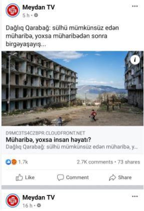 “Tovuz müharibəsində də onların simasını görmüşük, bunlar “Şeytan TV”-dir" “Tovuz müharibəsində də onların simasını görmüşük, bunlar “Şeytan TV”-dir"