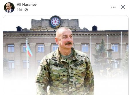 Əli Həsənov Xankəndidə bayrağımızın ucalmasına BELƏ REAKSİYA VERDİ...