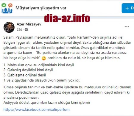 Saxta məhsul satmaları bir yana...