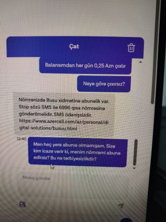`Azercell` müştəriləri RƏSMƏN SOYUR...